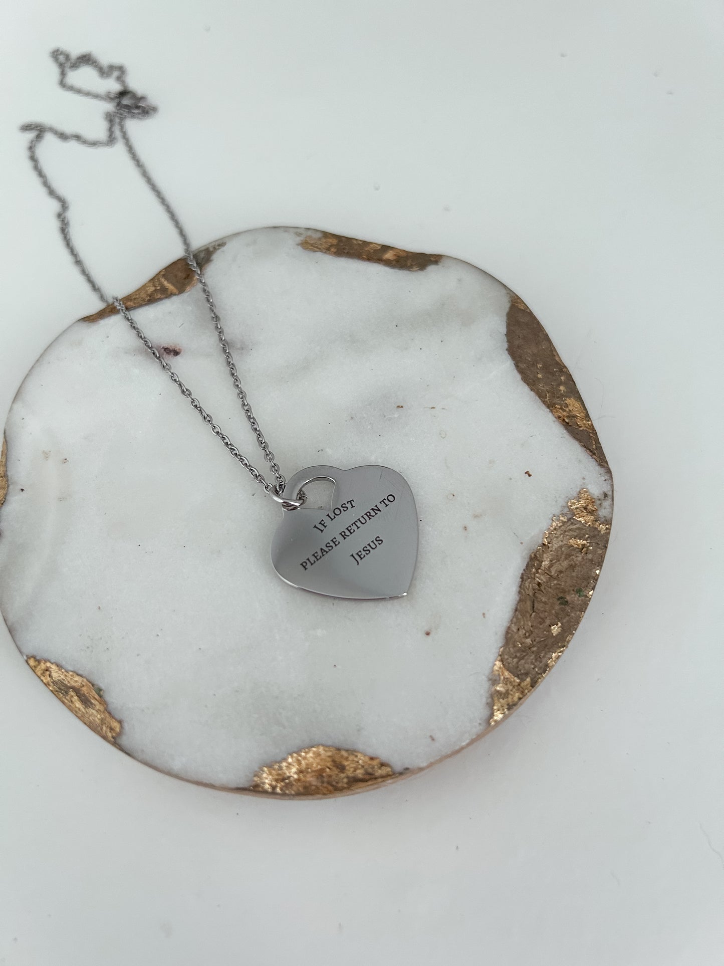 If lost, please return to Jesus (silver)