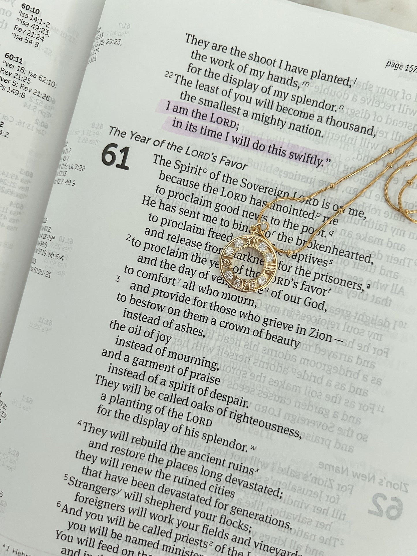 When the time is right, I the Lord, will make it happen (gold)