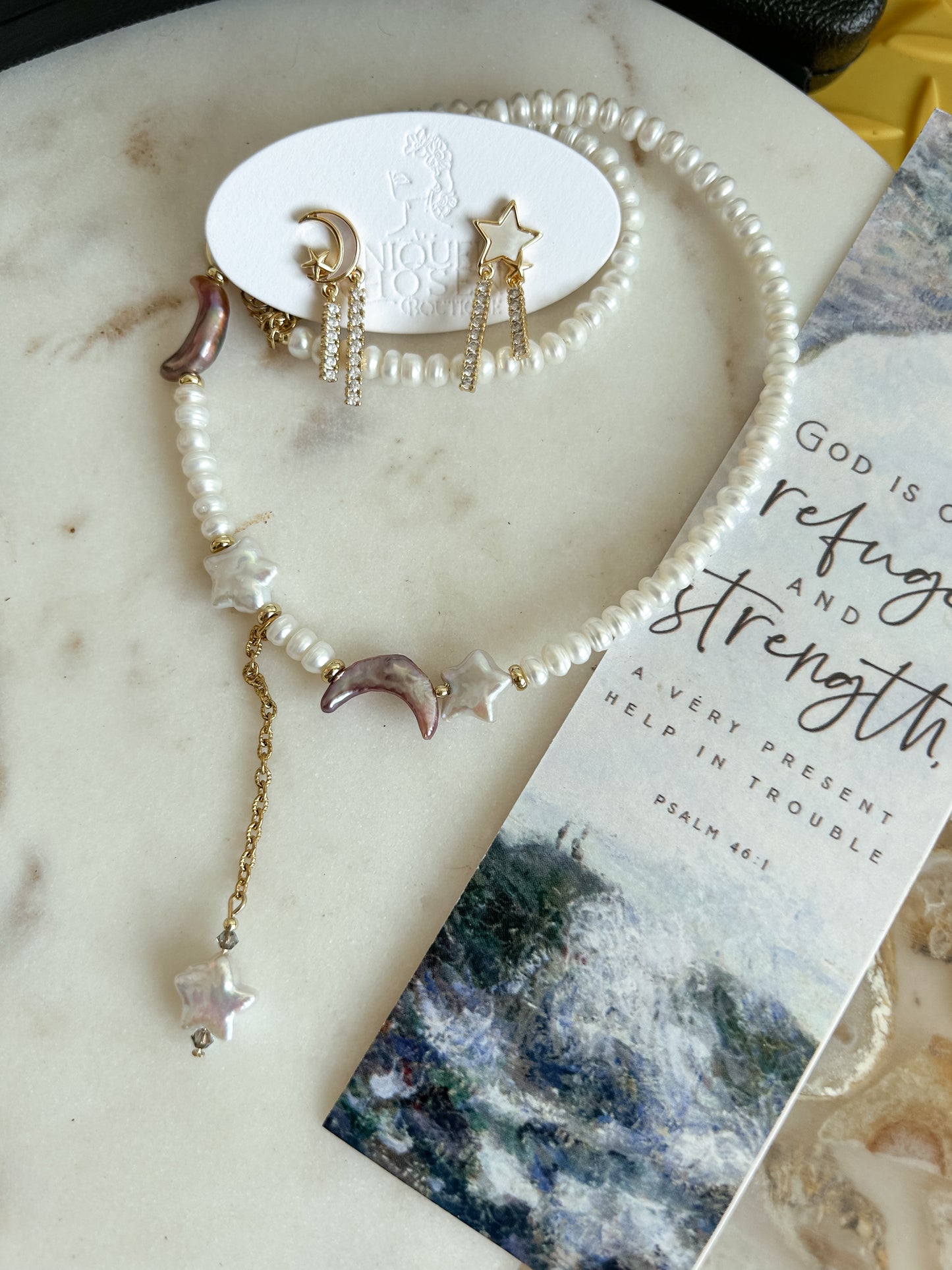 He calls them all by name- matching earrings