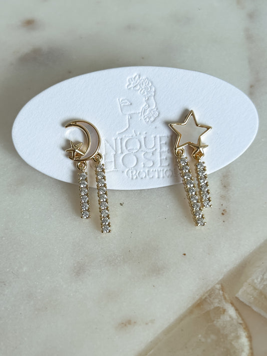 He calls them all by name- matching earrings