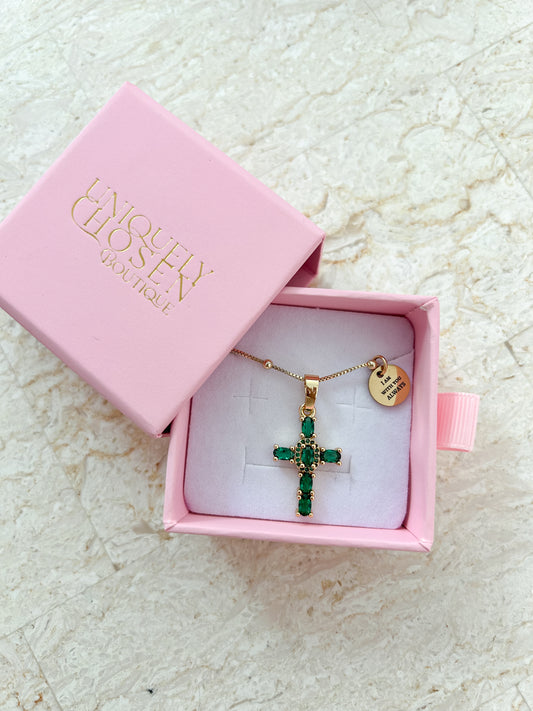 I am always with you (chain- green)