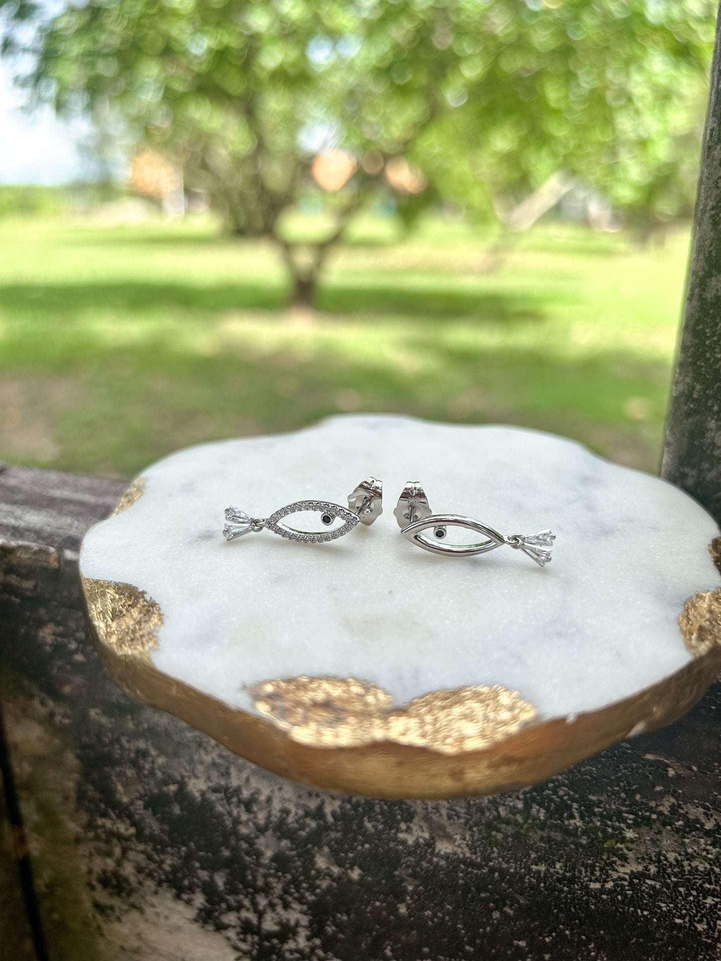 Overflowing Blessing (silver earrings)
