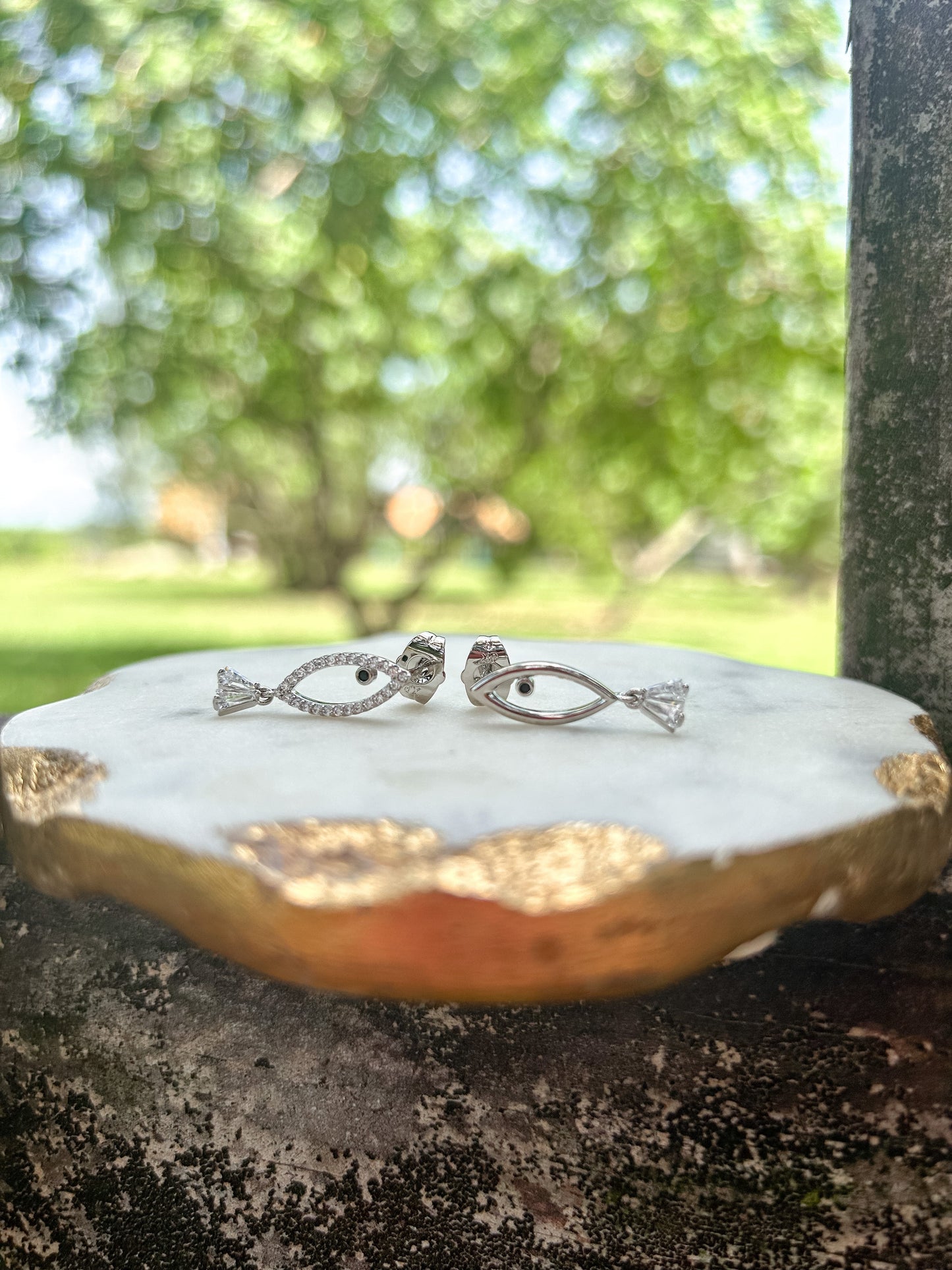 Overflowing Blessing (silver earrings)