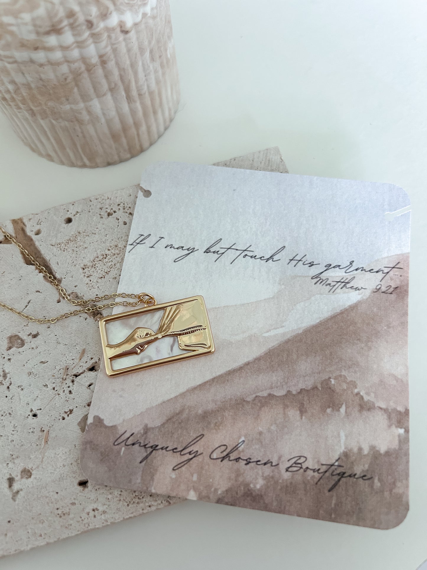 Your faith has healed you- gold filled chain