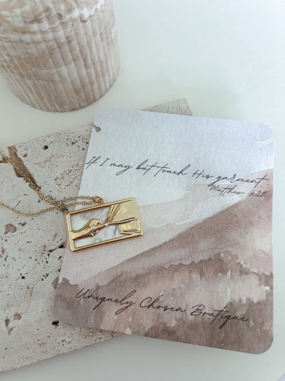 Your faith has healed you- gold filled chain