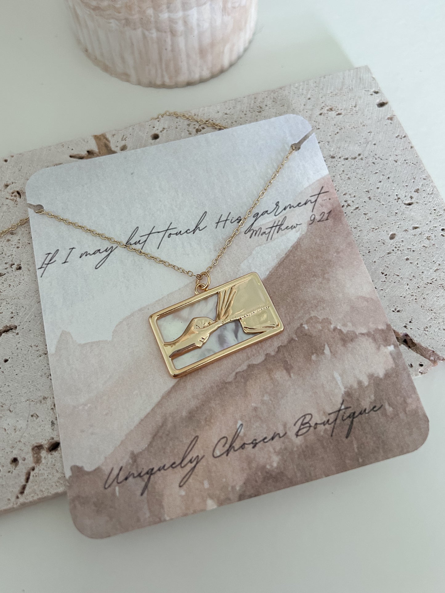 Your faith has healed you- gold filled chain