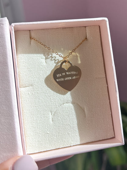 If lost, please return to Jesus (silver/gold engraved)