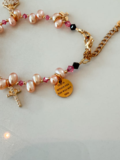 God is within her - bracelet