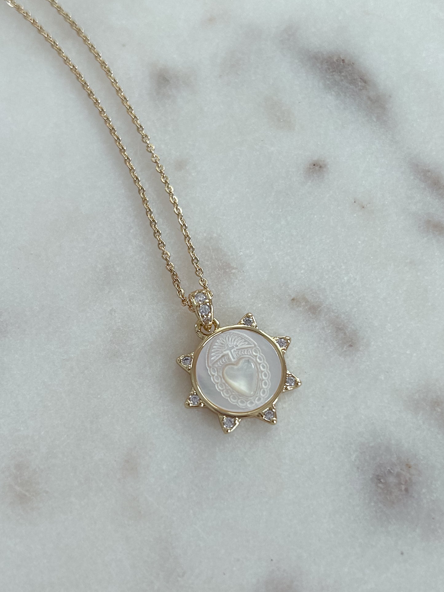 Sacred Heart Chain Necklace