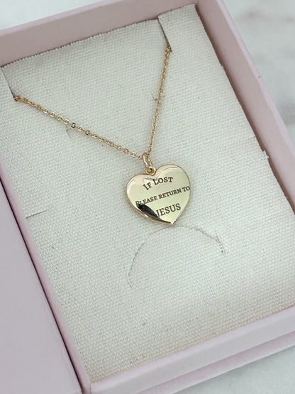 If lost, please return to Jesus (small)