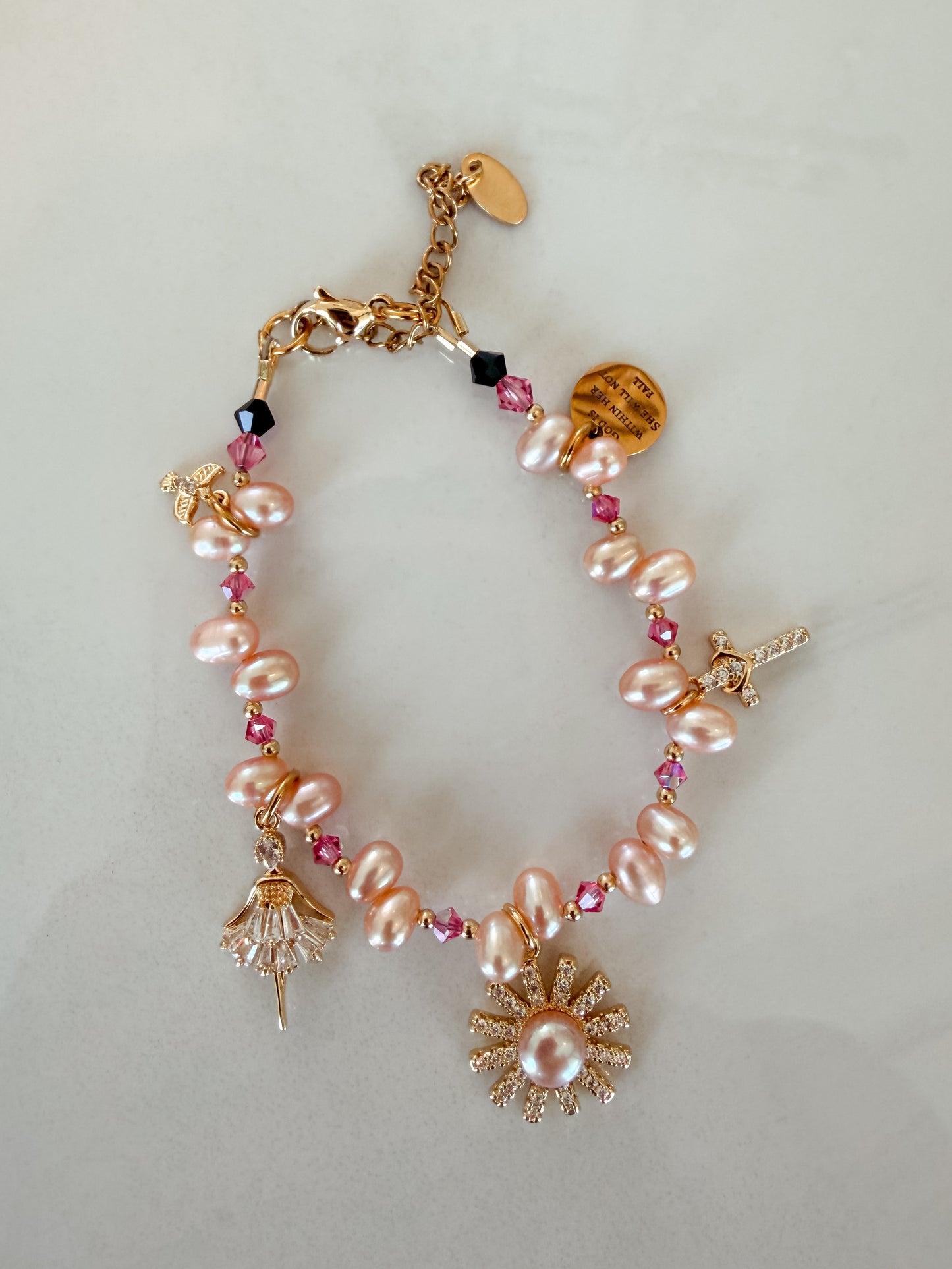 God is within her - bracelet