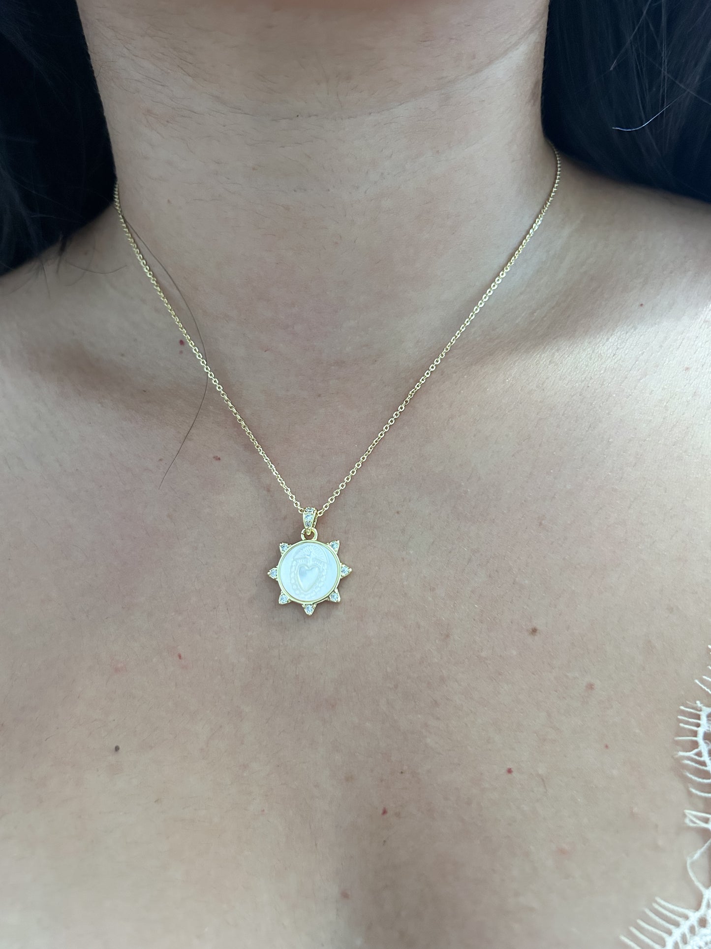 Sacred Heart Chain Necklace