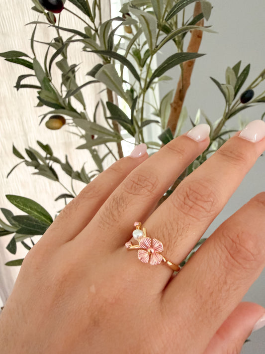 Flower in the garden (adjustable ring)