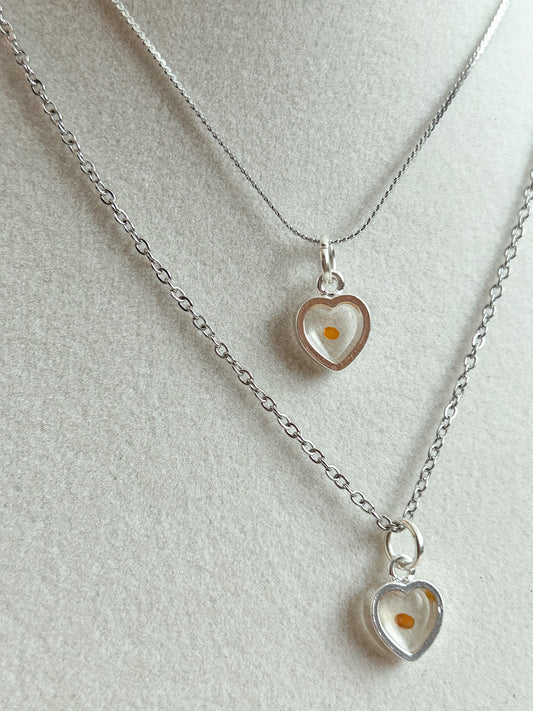 Faith like a Mustard Seed Necklace (silver chain)