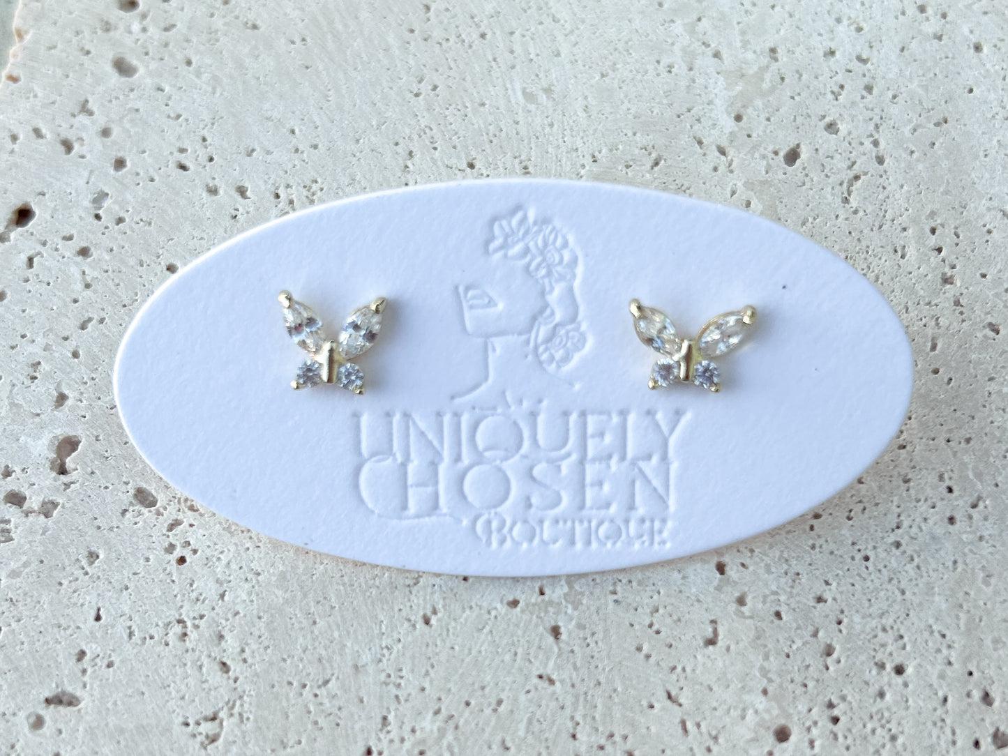 New Creation Butterfly Studs