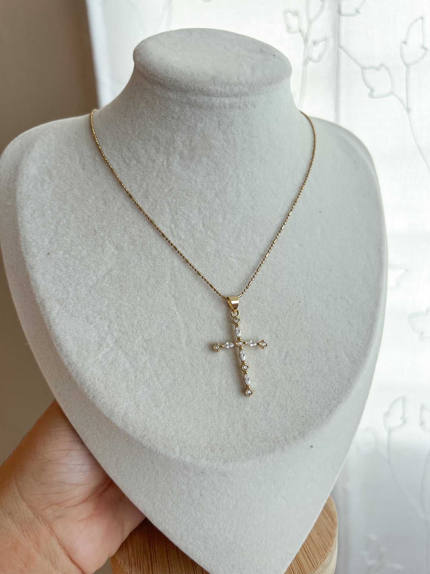 Thank you Jesus (dainty adjustable necklace)