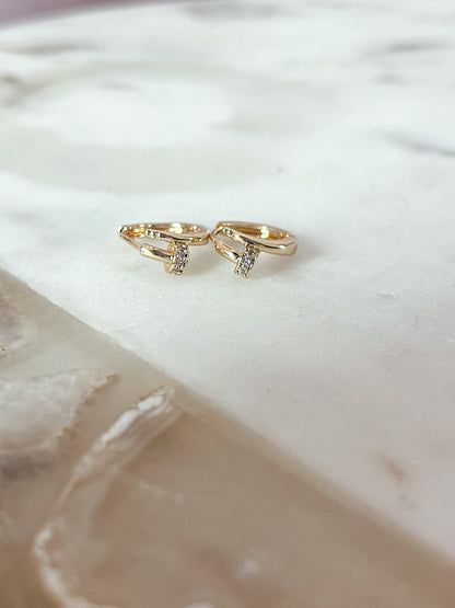 He did it for love huggie earrings