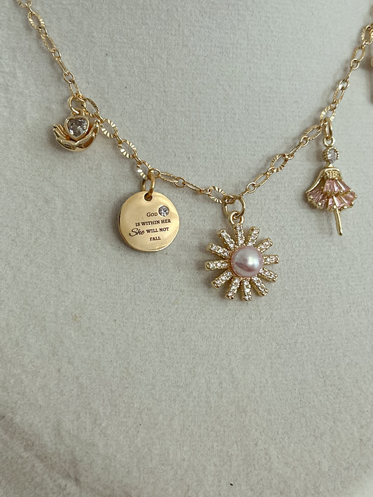 God is within her chain necklace