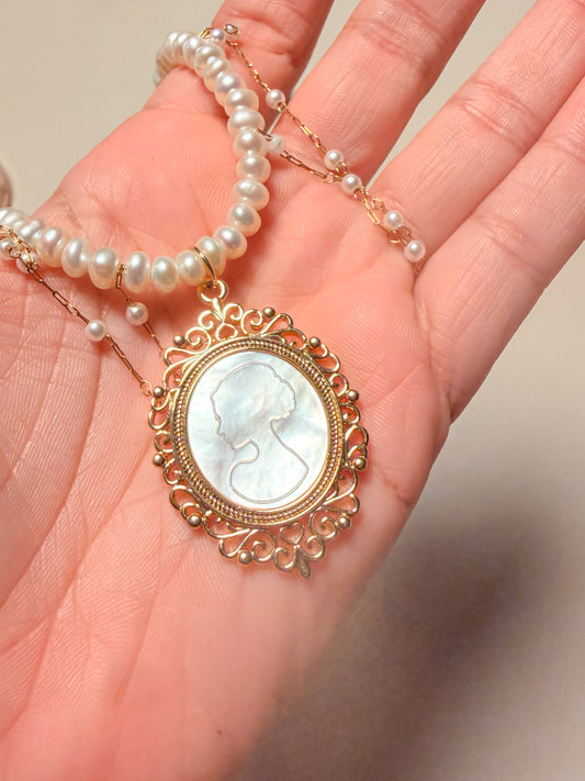 God is within her (vintage necklace)