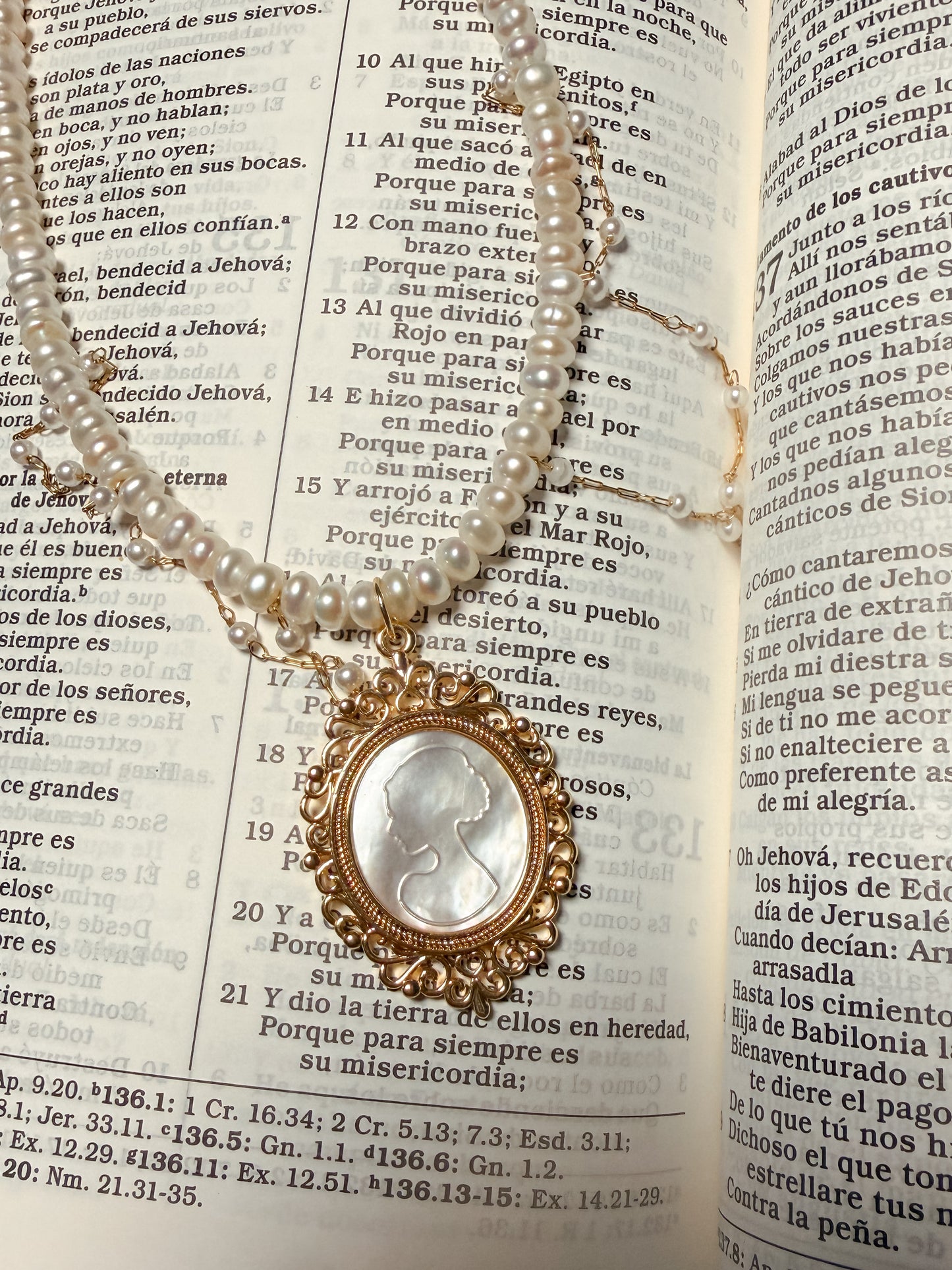 God is within her (vintage necklace)