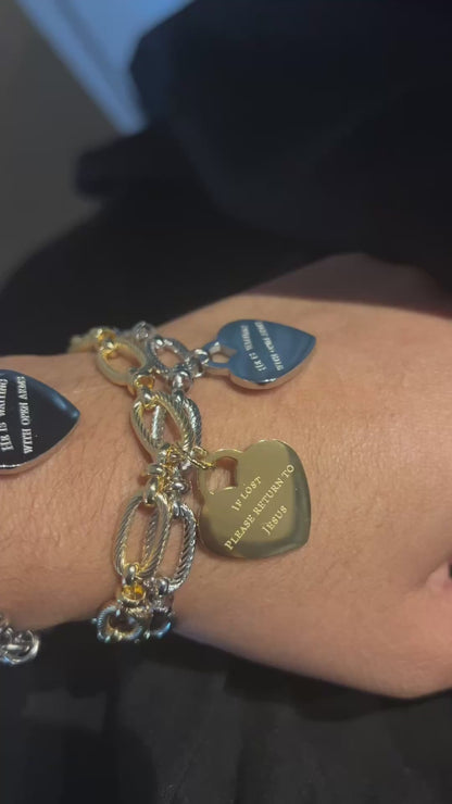 If lost, please return to Jesus (engraved bracelet)